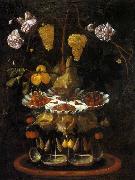 Juan de Espinosa Still-Life with a Shell Fountain, Fruit and Flowers oil painting reproduction